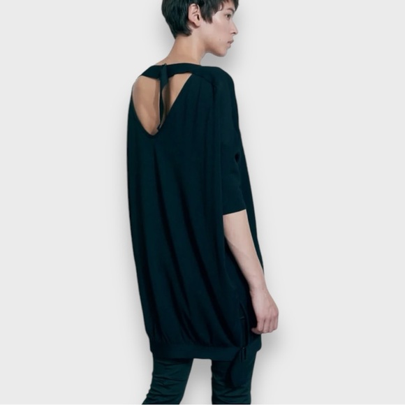ANNETTE GORTZ Marc Women's Black Avant Garde Oversized Tunic Top Large‎ | EUC - Picture 2 of 9